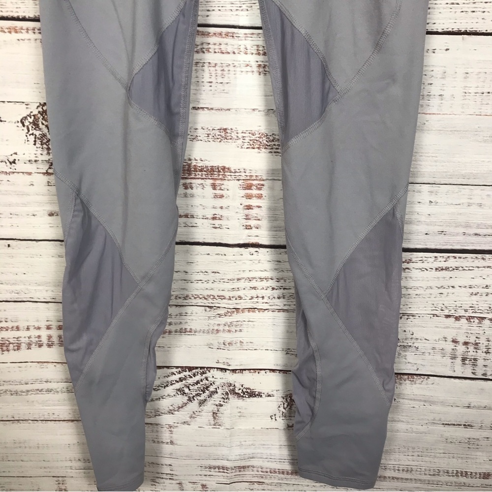 Fabletics Gray Mesh Detail Full Length Size Mediu… - image 5